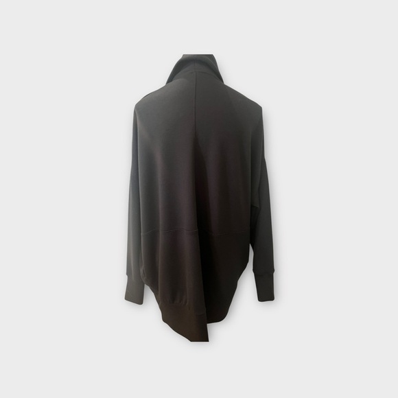 YOGALICIOUS Scuba London Open Front  Cardigan Black Size Medium - Picture 5 of 7